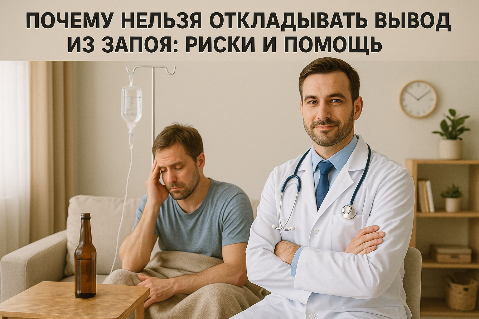 Почему важно не откладывать вывод из запоя: риски и помощь